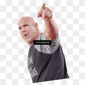 Bill Goldberg Pointing Up - Wwe Raw 2018 Goldberg, HD Png Download - man pointing png