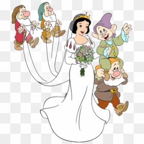 Snow White Wedding Disney, HD Png Download - snow white and the seven dwarfs png
