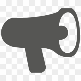 Gray Clipart Megaphone, HD Png Download - megaphone clipart png
