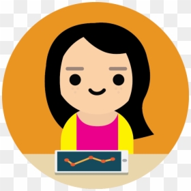 Girl Student Icon Png, Transparent Png - thinking clipart png