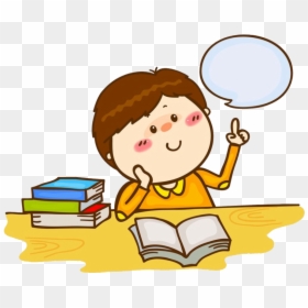 Thinking Clipart Library Stock Child Student Reading - Student Thinking Clipart, HD Png Download - thinking clipart png
