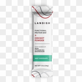 Functional Protein Bar Made With Cricket Powder Mint - Landish Cricket Bar, HD Png Download - crickets png