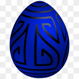 Easter Blue Deco Egg Png Clip Art, Transparent Png - easter png images