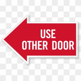 Use Other Door Arrow, HD Png Download - big red arrow png
