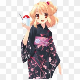 Thumb Image - Anime Girl Kimono Png, Transparent Png - kimono png