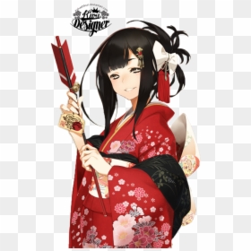 Mob Max - Girl Kimono Anime Png, Transparent Png - kimono png