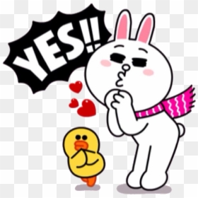 Cony Exclaiming Yes - Cony And Brown Yes, HD Png Download - yes.png