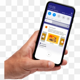 Mão Segurando Smartphone - Iphone, HD Png Download - hand with phone png
