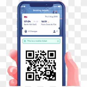 Omio Ticket, HD Png Download - hand with phone png