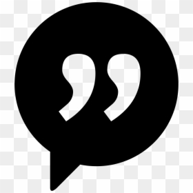 Testimonials - Messenger Icon Png Black, Transparent Png - quote mark png