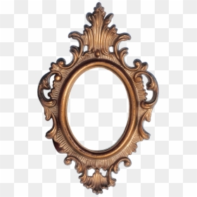 Brass,mirror,picture Frames - Frame Carving, HD Png Download - oval picture frame png