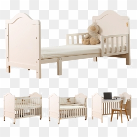 友 贝 Baby Crib Solid Wood Multifunctional Bb Baby Bed - Infant Bed, HD Png Download - baby crib png