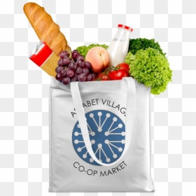 Groceries In Paper Bag, HD Png Download - grocery store png