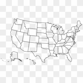 Great United States Clipart Map 4 » Clipart Portal - Crater Lake National Park Us Map, HD Png Download - blank map of usa png