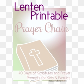 Free Lenten Prayer Chain Printable- 40 Days Of Scripture - Cross, HD Png Download - lent png