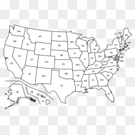Blank Map Of Us High Quality And Canada Geography Blog - Marilyn On The Map, HD Png Download - blank map of usa png