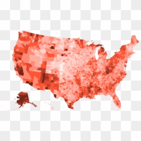 Unemployment Rate Us Map, HD Png Download - blank map of usa png