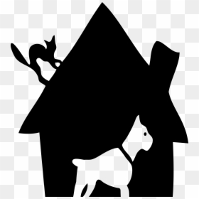 House Clipart Dogs - Dog House Clipart Logo, HD Png Download - white dog png