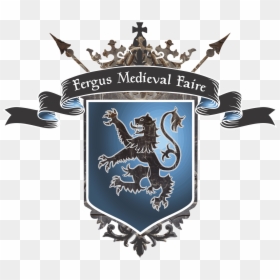 Fergus Medieval Faire Logo - Fergus Medieval Faire, HD Png Download - medieval shield png