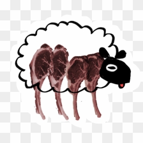 It"s Easy To Overlook That The Neat, Plastic-wrapped - Illustration, HD Png Download - sheep clipart png