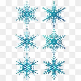 Transparent Blue Snowflakes Png - Snowflake, Png Download - blue snowflakes png