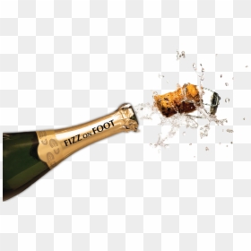 Transparent Champagne Bottle Pop Png - Popping Transparent Champagne, Png Download - champagne pop png