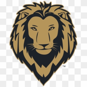 Lion Png Gold - Gold And Black Lion Logo, Transparent Png - lion transparent png
