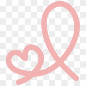 Pink,heart,love - Cancer Ribbon In Heart Png, Transparent Png - breast cancer ribbon transparent png