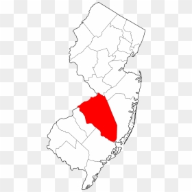 Scotch Plains Nj On Map, HD Png Download - new jersey outline png
