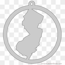 New Jersey On Circle, HD Png Download - new jersey outline png