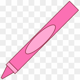 Pink Clip Art At - Clip Art Pink Crayon, HD Png Download - crayon box png