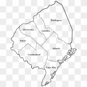 Map, HD Png Download - new jersey outline png