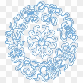 Transparent Aztec Pattern Clipart - Blue China Patterns Clip Art, HD Png Download - aztec border png