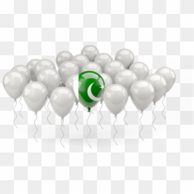 Balloon With Flag - Qatar Flag Balloon Png, Transparent Png - party flags png