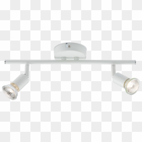 230v Gu10 Twin Bar Spotlight - Ceiling Light, HD Png Download - white spotlight png