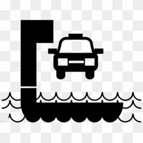 Ferry With Car - Logo Taxi Png, Transparent Png - ferry png