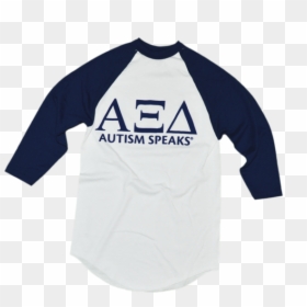Alpha Xi Delta Autismspeaks Quatersleeve - Long-sleeved T-shirt, HD Png Download - autism speaks png