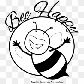 Free Bee Clipart, Ready For Personal And Commercial - Black And White Bee Clipart, HD Png Download - bee clip art png