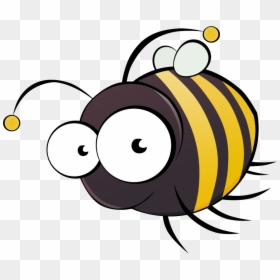 Cartoon Bee, HD Png Download - bee clip art png