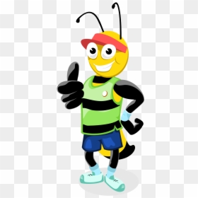 Transparent Fitness Clip Art - Honeybee Animation, HD Png Download - bee clip art png