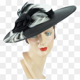 Cartwheel Hat Png Image - Black Side Wide Brim Hat, Transparent Png - sun hat png