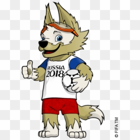 Fifa Cup Official 2018 World Zabivaka Russia Clipart - Fifa World Cup 2018 Mascot Png, Transparent Png - russia 2018 logo png