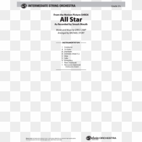 All Star Thumbnail All Star Thumbnail All Star Thumbnail - All Star Piano Notes Easy, HD Png Download - all star png