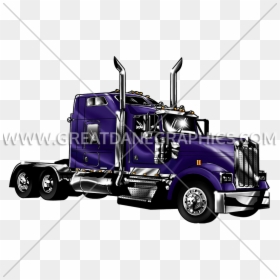 Transparent Semi Truck Clipart - Trailer Truck, HD Png Download - big rig png