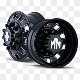 8180 Blackmilledspokes Main - Mayhem Big Rig Dually Wheels, HD Png Download - big rig png