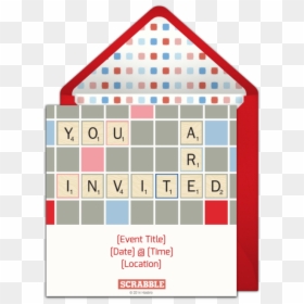 Scrabble Invitation, HD Png Download - scrabble png