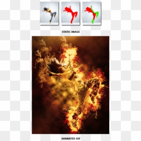 Graphic Design, HD Png Download - flame gif png