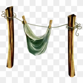 Clothes Line Clothing Laundry Clip Art - Clothesline Post Clipart, HD Png Download - clothes line png