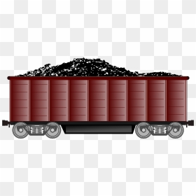 Coal Wagon - Railway Wagon Clipart, HD Png Download - red wagon png