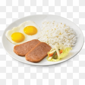 Breakfast Meal On Plate, HD Png Download - fried eggs png